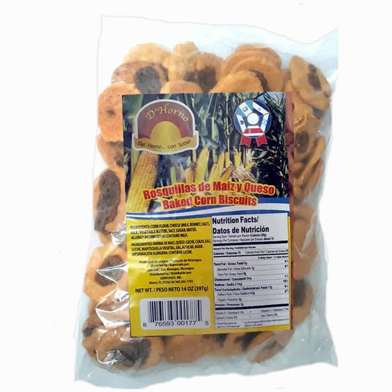 D' Horno Rosquillas de maiz y queso mixta con hojaldras