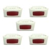 5 Pcs Switches Red Led Interior Indicator Light 14V 28V