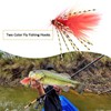 Briny River 6Pcs Two-color Wet Fly Streamline Fishing Hooks Suitable