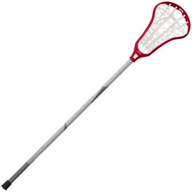 STX Lacrosse Crux 400 Complete Stick with Runway Pocket, Red