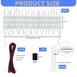 Van Interior Lights 12V, 120LED Enclosed Trailer Interior Lights, LED RV Interior Lights for Trucks Cargo Trailer, Inflatable Replacement Lights LED Modules Lights for Christmas Decor Lights (120LED)