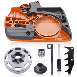 Hyceker 435 440 Chainsaw Chain Brake Clutch Cover Assembly for Husqvarna 435 440 440e Chainsaw Parts, .325-7T Spur Sprocket Clutch Drum and 435 Oiler Oil Pump Kit with Bumper Spike 501388203 536329204