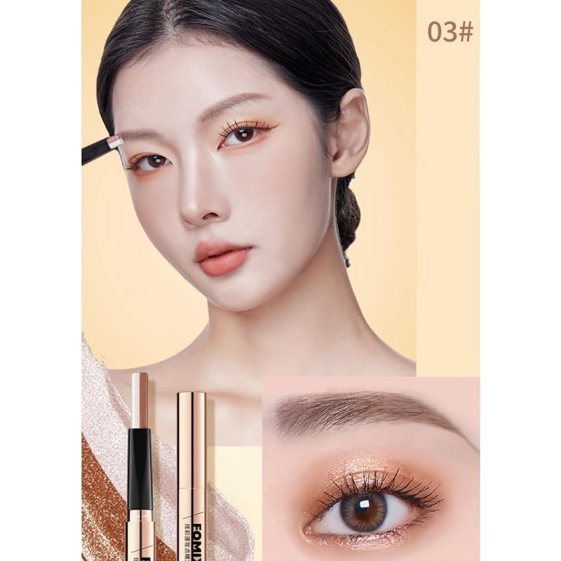 UNYOKE Colorful Quick Makeup Double Color Eyeshadow Pen Earth Color