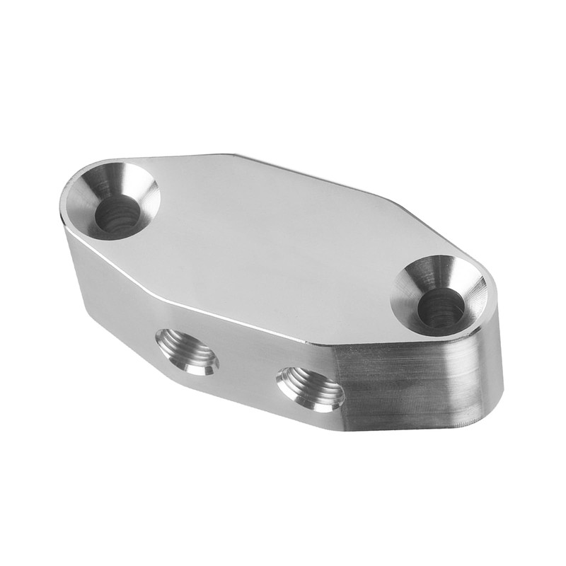 xinyee Oil Feed Line Adapter Plate LS Twin Turbo Dual