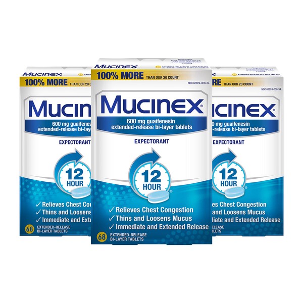 Mucinex 68 ct (68 Count (Pack of 3))