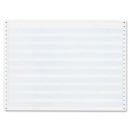 Sparco Computer Paper, 1/2-Inch Blue Bar, 20 lbs, 14-7/8 x 11 Inches, 2400 Count