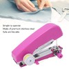 Pssopp Mini Single Stitch Handheld Sewing Machine, Pink, Hand Powered,