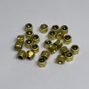 LEEFAI 24 Pcs Gold Fingerboard Self Lock Nuts for Fingerboard