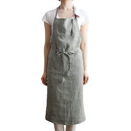 Lino e Lina A281 Manon A281 Elm Green, Women's, Men's, Kitchen, Plain, Linen, Linen, Simple, Long Length, elm green