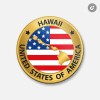 Unbranded Hawaii USA State Map | 4'' X 4'' Round