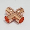 22mm Copper End Feed Equal Copper Cross 4 Way Plumbing