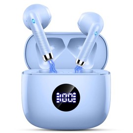 Jxrev Wireless Earbuds, Bluetooth Headphones Mini,Ear Buds Wireless Headphones, in Ear Deep Stereo with ENC Mics