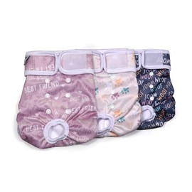 Reusable Dog Diapers Female – Baby Quokka Adjustable Snap-On Diaper for Dogs in Heat, Potty Training, Period, or Incontinence – Washable Female Dog Diapers, Underwear
