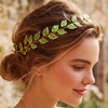 Wedding Headband Gold Leaf Bridal Headpieces for Bridesmaid and Flowergirls