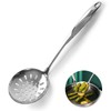Stainless Steel Slotted Spoon, Straining Spoon with Oval Handle, Comfort