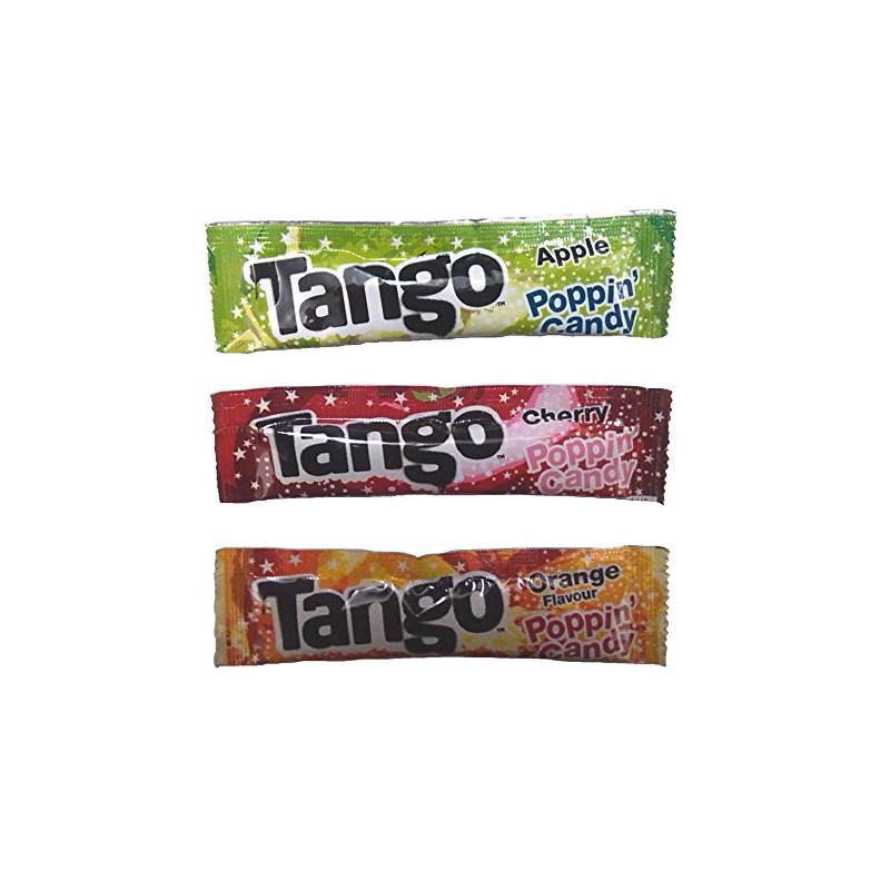 100 x Tango Popping Candy Sachets - Cherry, Orange &