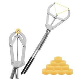 Mindoub 10 Elastrator Bands with Extra Large Stainless Steel Banding Tool Bander Livestock Management Fits Bull,Calves, Goats, Sheep, Easy Application