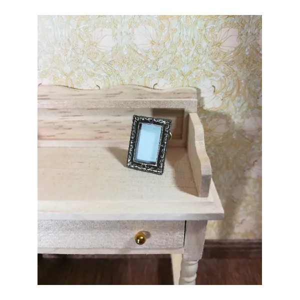Town Square Miniatures Dollhouse Picture Frame Small Bronze Rectangle with