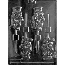 Grandmama's Goodies P008 Leprechaun St. Patrick's Day Lollipop Chocolate Candy Soap Mold with Exclusive Molding Instructions