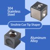 Sinsilvie Pool Cue Tip Shaper 5 in 1 Cue Tip