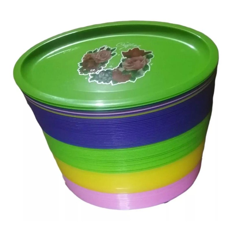 Plásticos genéricos Plato Tampiqueño D Plástico Plato Ovalado Grande 28cm,