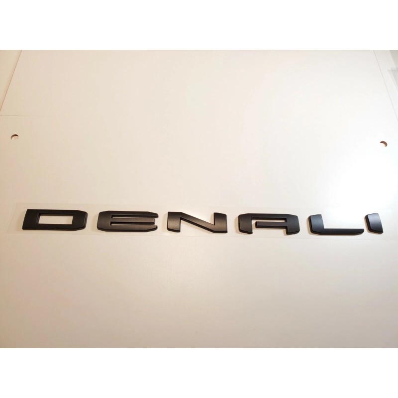 GMC Matte Black Rear Tailgate DENALI Sierra Emblem GMC Sierra