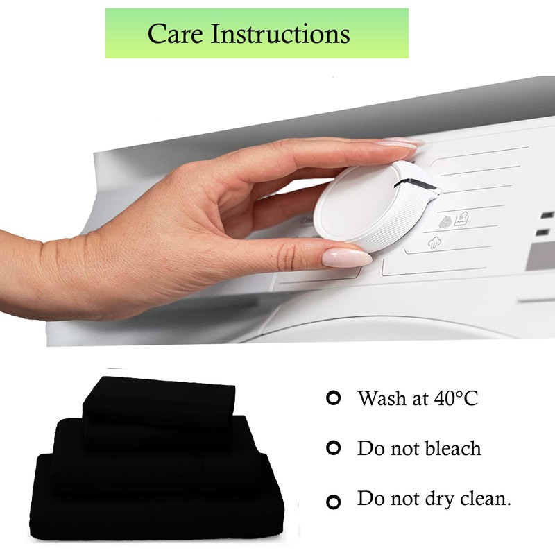 Black King Size Fitted Sheets Microfiber Fitted Sheet Deep Pocket