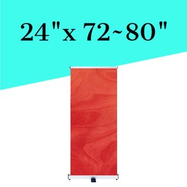 JUST 4 SIGNS Retractable Banner Stand 33 ½"x80 Roll Up Banner Display Stand with Padded Canvas Bag for Business and Store Sign Holder Displays