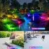 MEIHUA Solar Spot Lights Outdoor Color Changing, 6 in 1