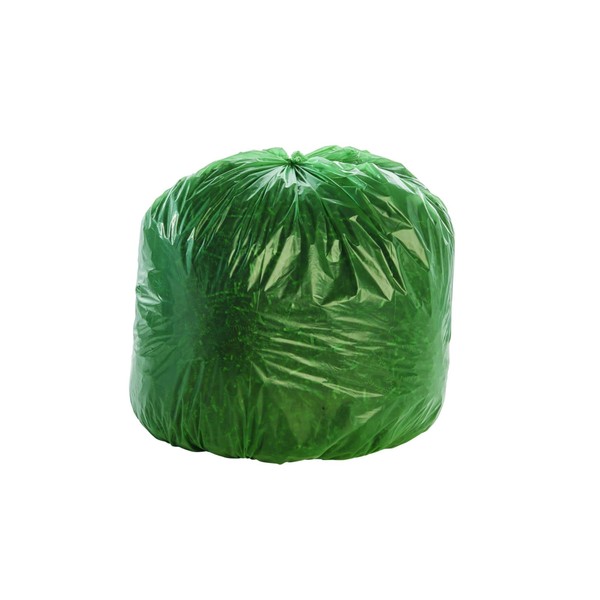 Stout Controlled Life-Cycle Plastic Trash Bags, Green, 33 Gallon 33 x 40 (G3340E11)