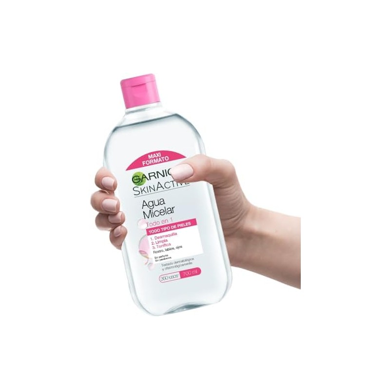 Kit Garnier Agua Micelar Todo En 1 700ml y Ecopads