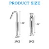 2 Pack 56517 Fish Rod Accessories, Stainless Steel