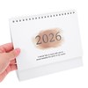 NUOBESTY Desk Calendar, 2025-2026 18 Months English Standing Flip Desktop