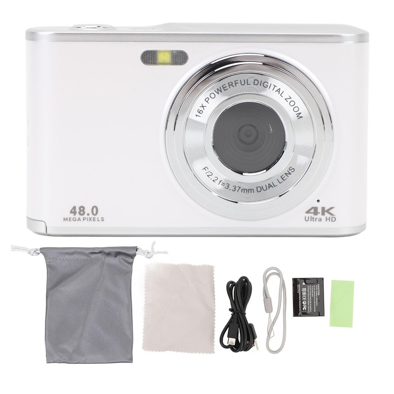Digital Camera, 4K Autofocus Vlogging Camera for YouTube, 48MP 16X