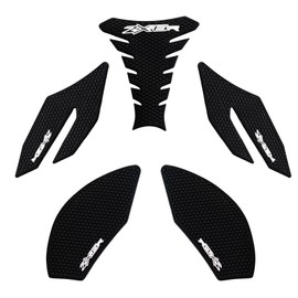 ZX6R Sticker Motorcycle Sticker Anti Slip Fuel 3D Side Gas Knee Grip Traction Pads Side Accessories for Ninja ZX6R (2019-2025) (White)