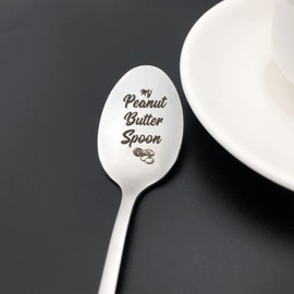 My Peanut Butter Spoon Gifts for Women Men Peanut Butter Lovers Mothers Day Fathers Day Christmas Birthday Gifts for Mom Dad Grandma Grandpa Sister Brother Best Friend