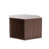 WELLAND Hexagonal Multifunctional Coffee Table, Walnut