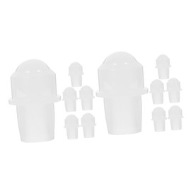 Beavorty 12pcs Essential Oil Bottle Roller Inserts Compatible Bottles Natural White Crystal Roller Convenient Replacement Easy to Use and Organize