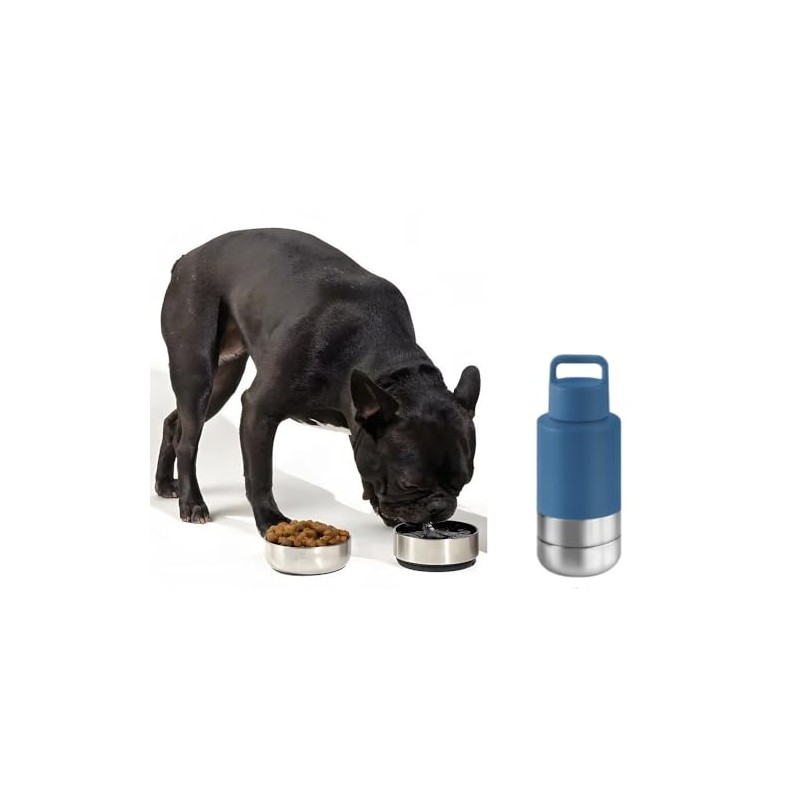 Dog Water Bottle (Nautical Blue, 32 oz.)
