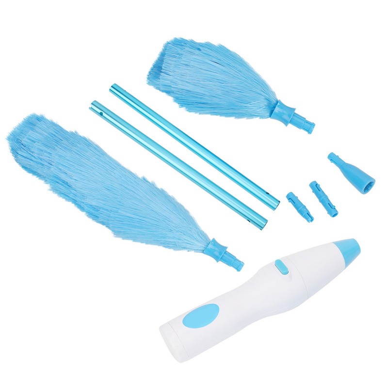 180° Bendable Electric Feather Duster Window Blinds Furniture Cleaning Tool