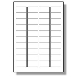 Label Planet® 40 Per Page/Sheet 5 Sheets (200 SMALL MATT TRANSPARENT Sticky Labels) A4 Waterproof CLEAR POLYESTER Permanent Printable Stickers, Laser Printers Only, Rectangular 45.7x25.5mm LP40/45 MTP