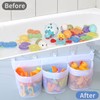 3 Compartments Large Capacity Mesh Bathtub Toy Holder,1Pc 3 Compartment