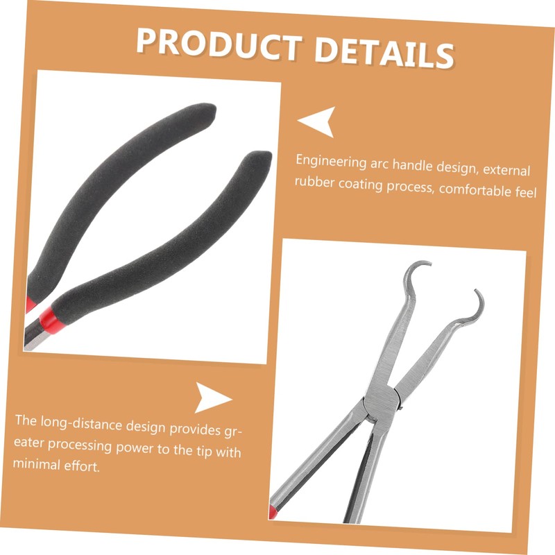 LABRIMP Extended Round Nose Pliers Lengthening Crimping Clamp for Auto