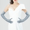 Wobe Long Opera Party 20s Satin Gloves Stretchy Adult Size