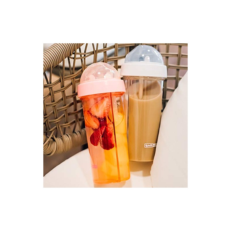 YYDSJFM Creative Water Cup,One Cup of Two Different Drinks Two