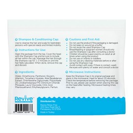 New Road Health Supply - Rinse Free Shampoo Cap, Shampoo and Condition Without Water, Shower Cap for Women and Men, PH Balanced and Hypoallergenic, for Camping Essentials, Elderly, 6-Pack