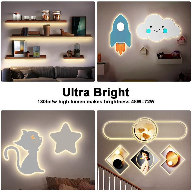 Tatazone 32.8ft 3000K Bright COB LED Strip Light, Dimmable, Warm