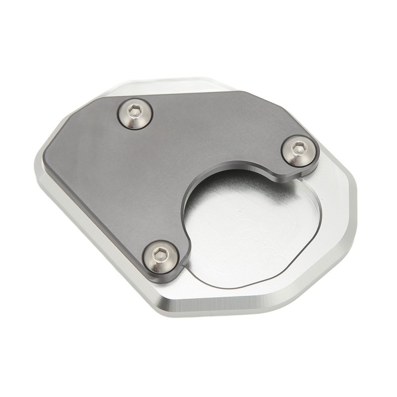 Motorcycle Side Stand Extension Plate Aluminum Alloy Gray Rustproof Replacement
