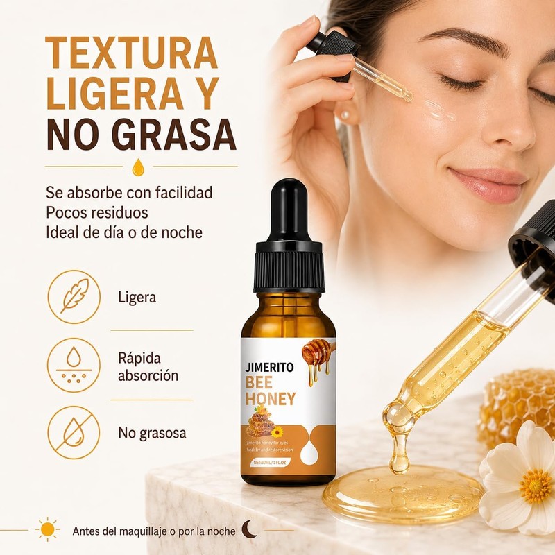 Suero Ocular de Miel, Crema de ojos de miel de