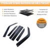 Car Side Window Visor Deflector Compatible with Toyota Land Cruiser